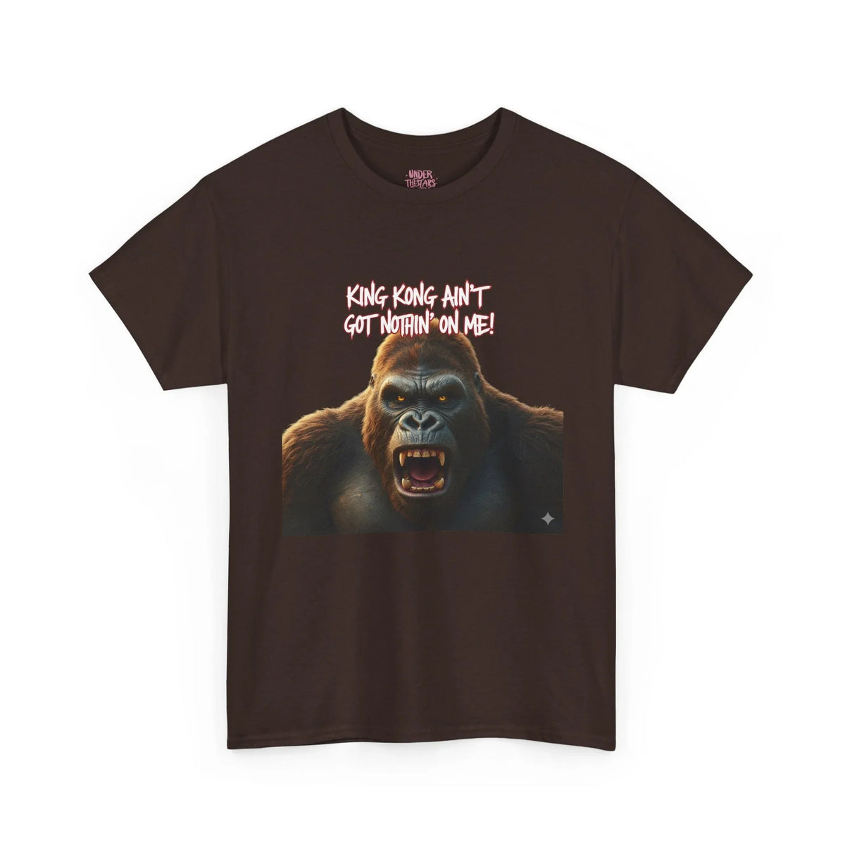 Gorilla Roar Graphic Tee — "Please Don't Get Between An Ape" White T-Shirt - underthestarsbabe