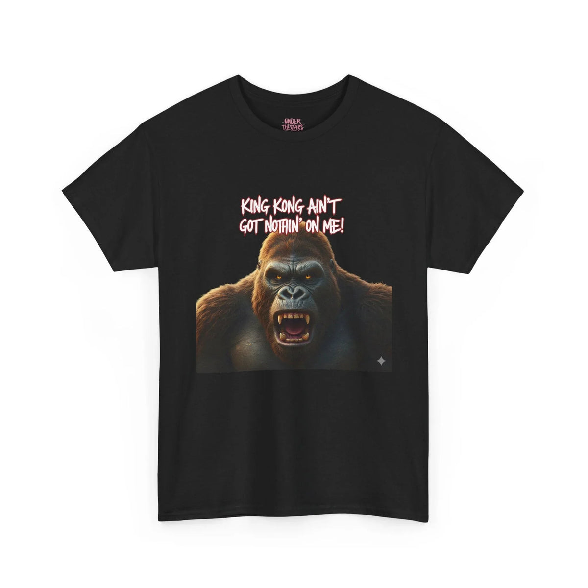 Gorilla Roar Graphic Tee — "Please Don't Get Between An Ape" White T-Shirt - underthestarsbabe