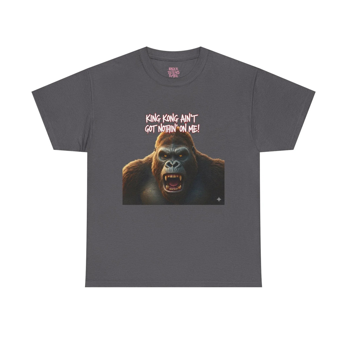 Gorilla Roar Graphic Tee — "Please Don't Get Between An Ape" White T-Shirt - underthestarsbabe