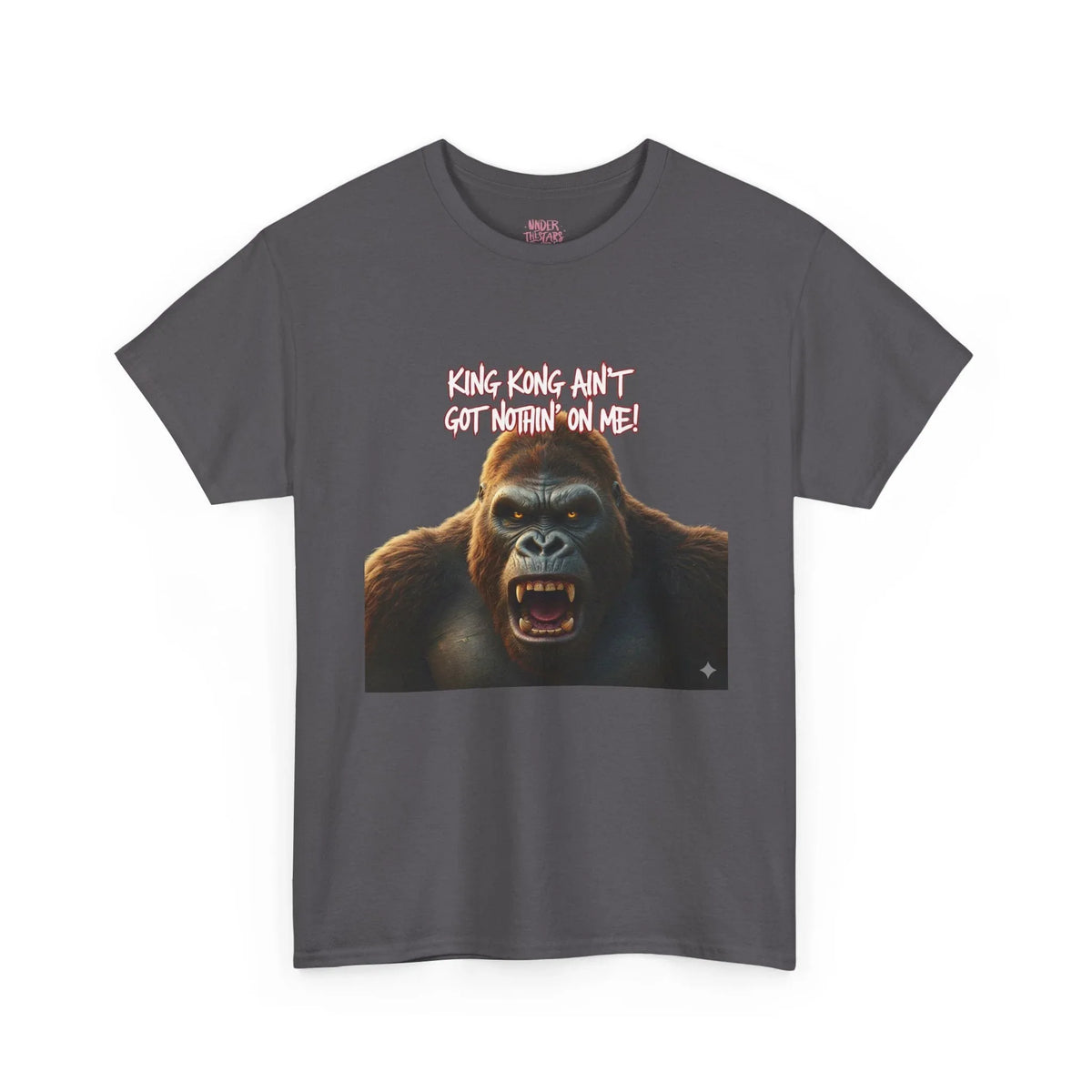 Gorilla Roar Graphic Tee — "Please Don't Get Between An Ape" White T-Shirt - underthestarsbabe