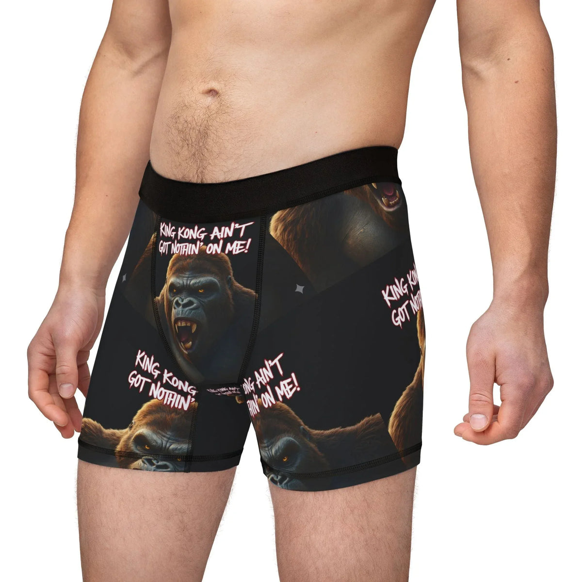 Graphic Ape Ain't Got Nothin' On Me — Men's Boxer Briefs - underthestarsbabe