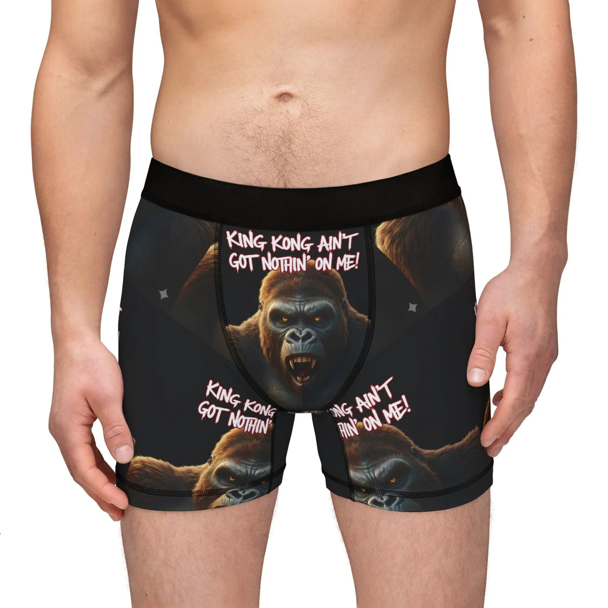 Graphic Ape Ain't Got Nothin' On Me — Men's Boxer Briefs - underthestarsbabe