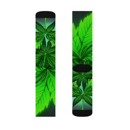 Herbal Leaf Sublimation Socks - underthestarsbabe