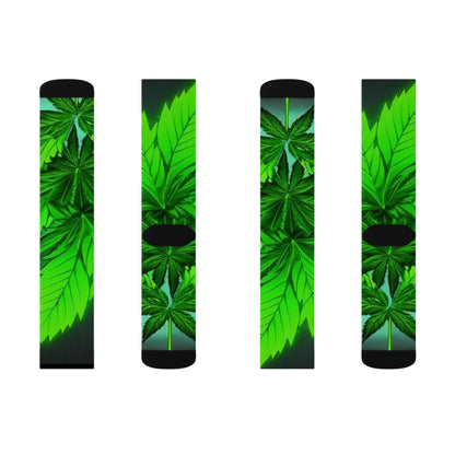 Herbal Leaf Sublimation Socks - underthestarsbabe