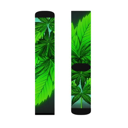 Herbal Leaf Sublimation Socks - underthestarsbabe