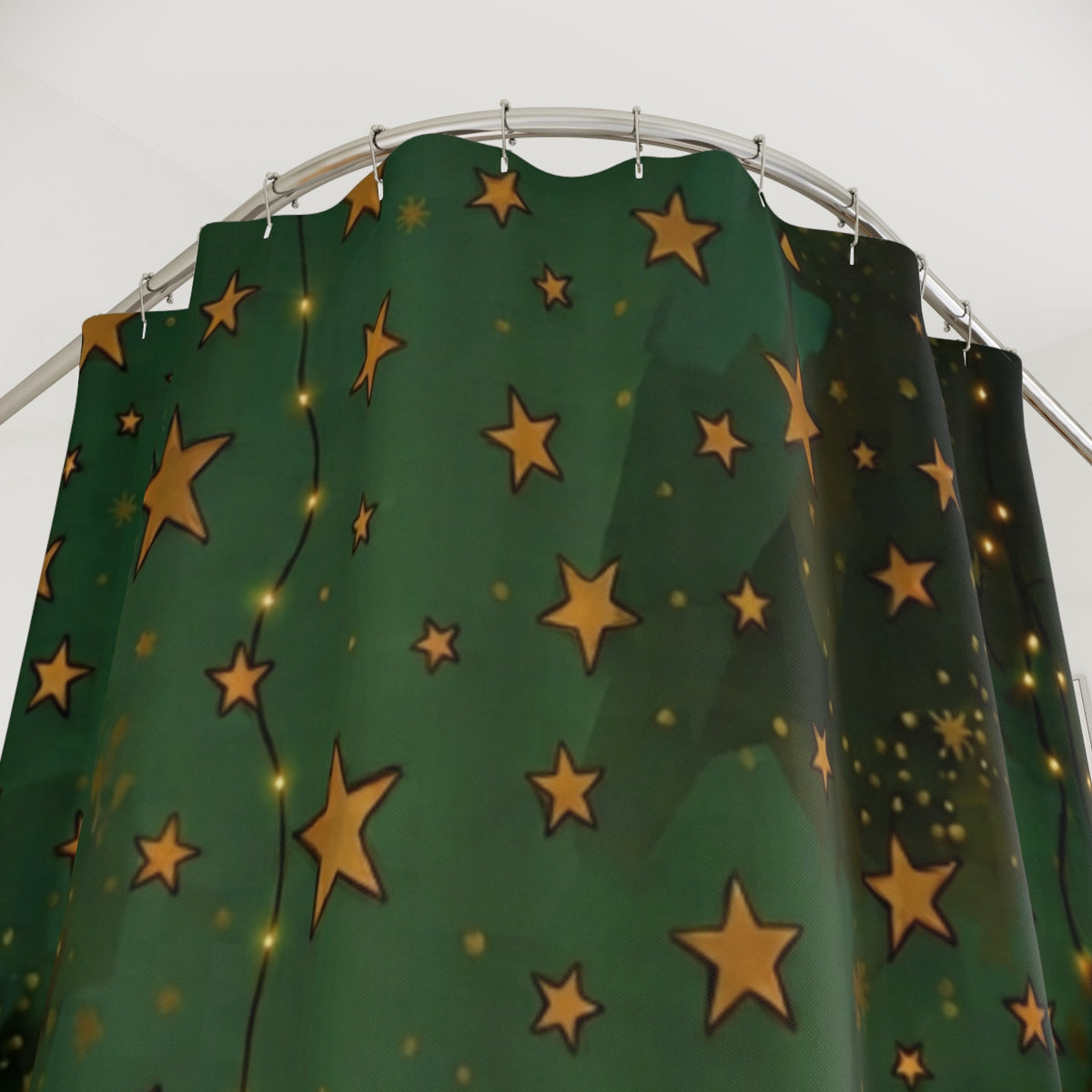 'I Am Not My Hair' Afro Woman Starry Green Bathroom Decor - underthestarsbabe