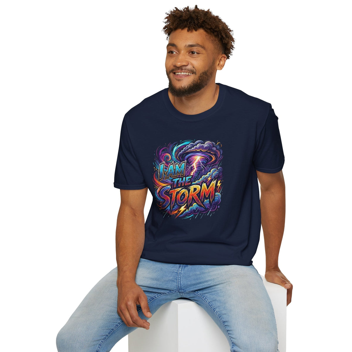 I Am The Storm Unisex T‑Shirt — Empowering Storm Graphic Tee for Resilience & Strength - underthestarsbabe