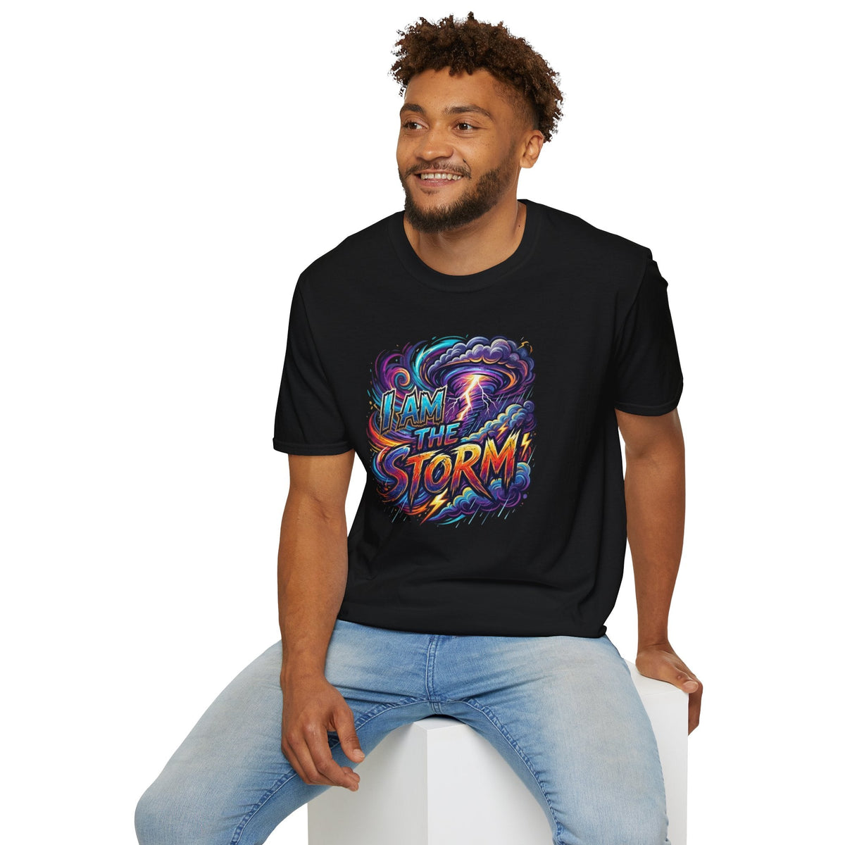 I Am The Storm Unisex T‑Shirt — Empowering Storm Graphic Tee for Resilience & Strength - underthestarsbabe