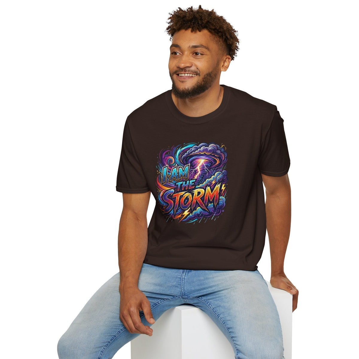 I Am The Storm Unisex T‑Shirt — Empowering Storm Graphic Tee for Resilience & Strength - underthestarsbabe
