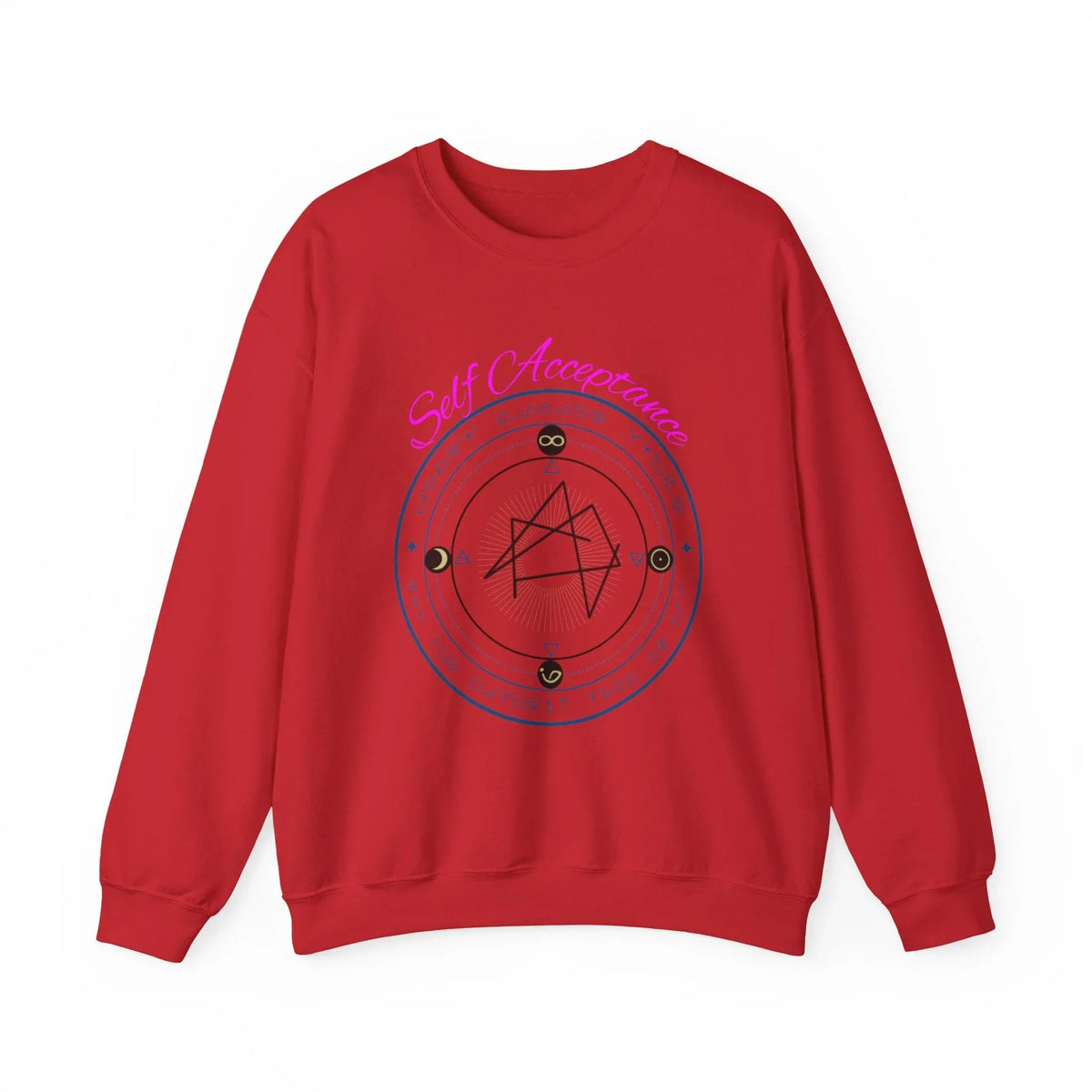 I Choose to Fully Accept Myself Sigil Crewneck Sweatshirt - underthestarsbabe