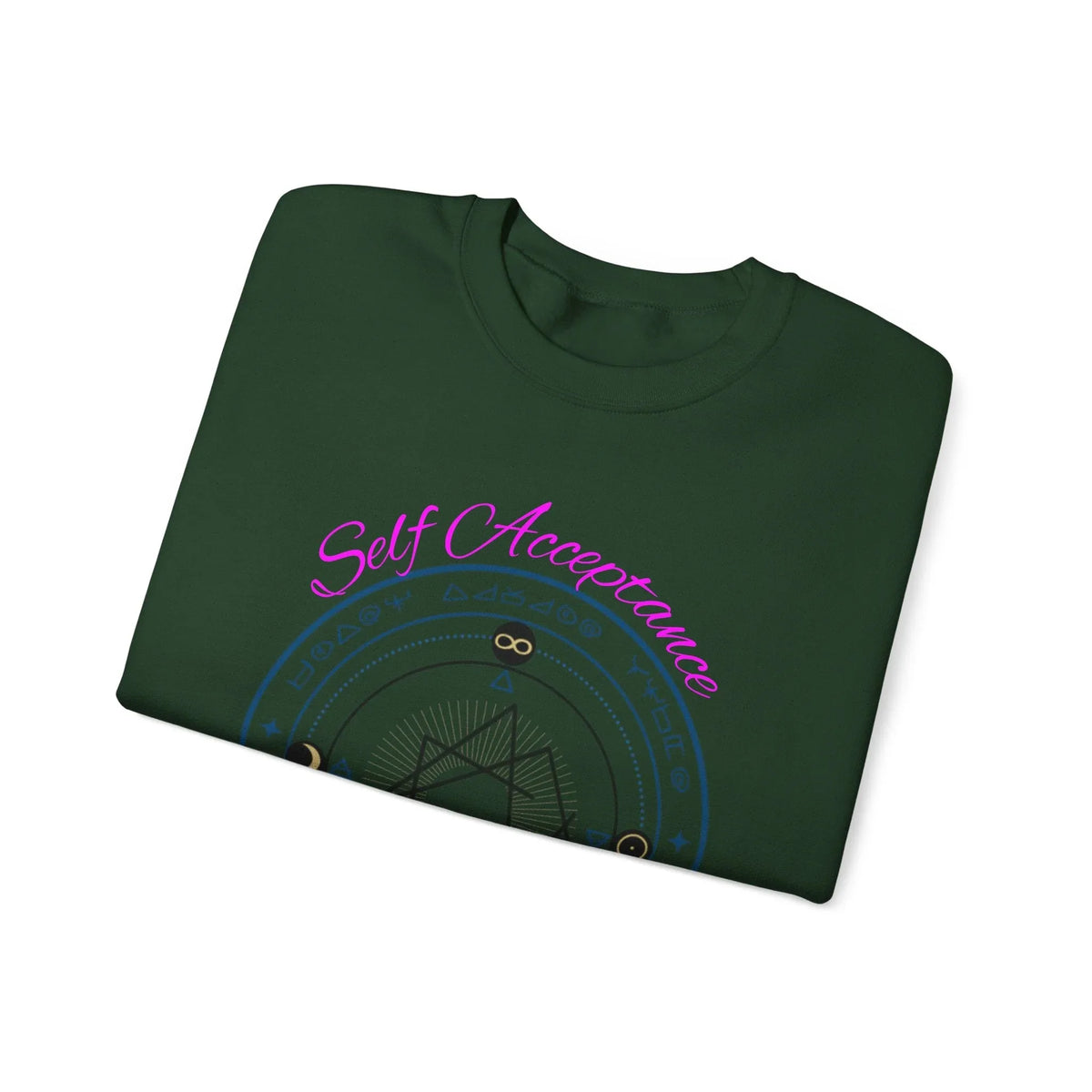 I Choose to Fully Accept Myself Sigil Crewneck Sweatshirt - underthestarsbabe