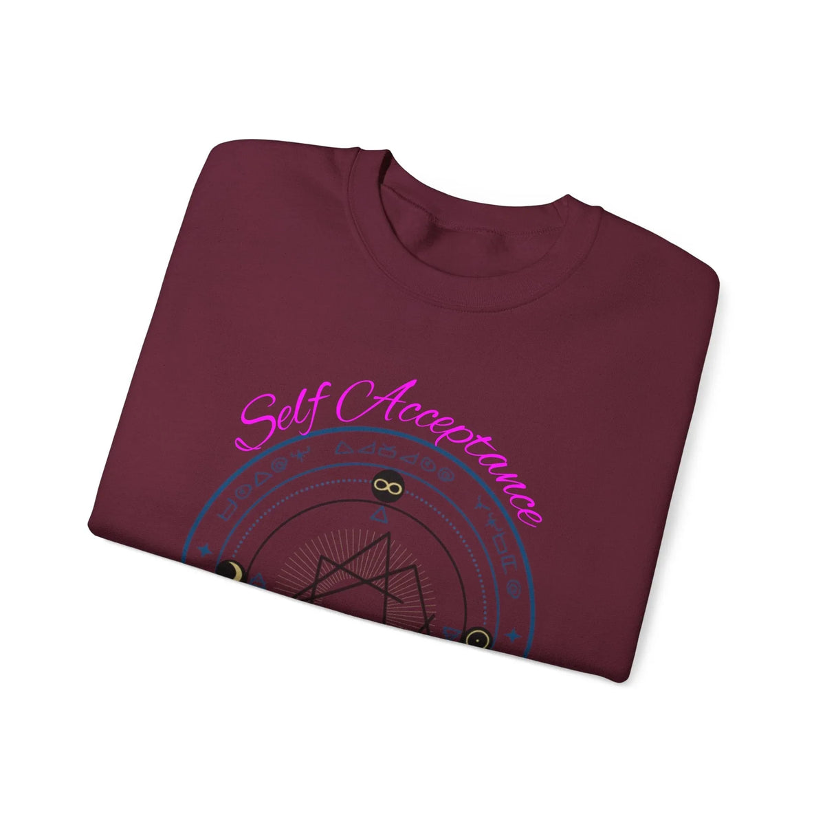 I Choose to Fully Accept Myself Sigil Crewneck Sweatshirt - underthestarsbabe