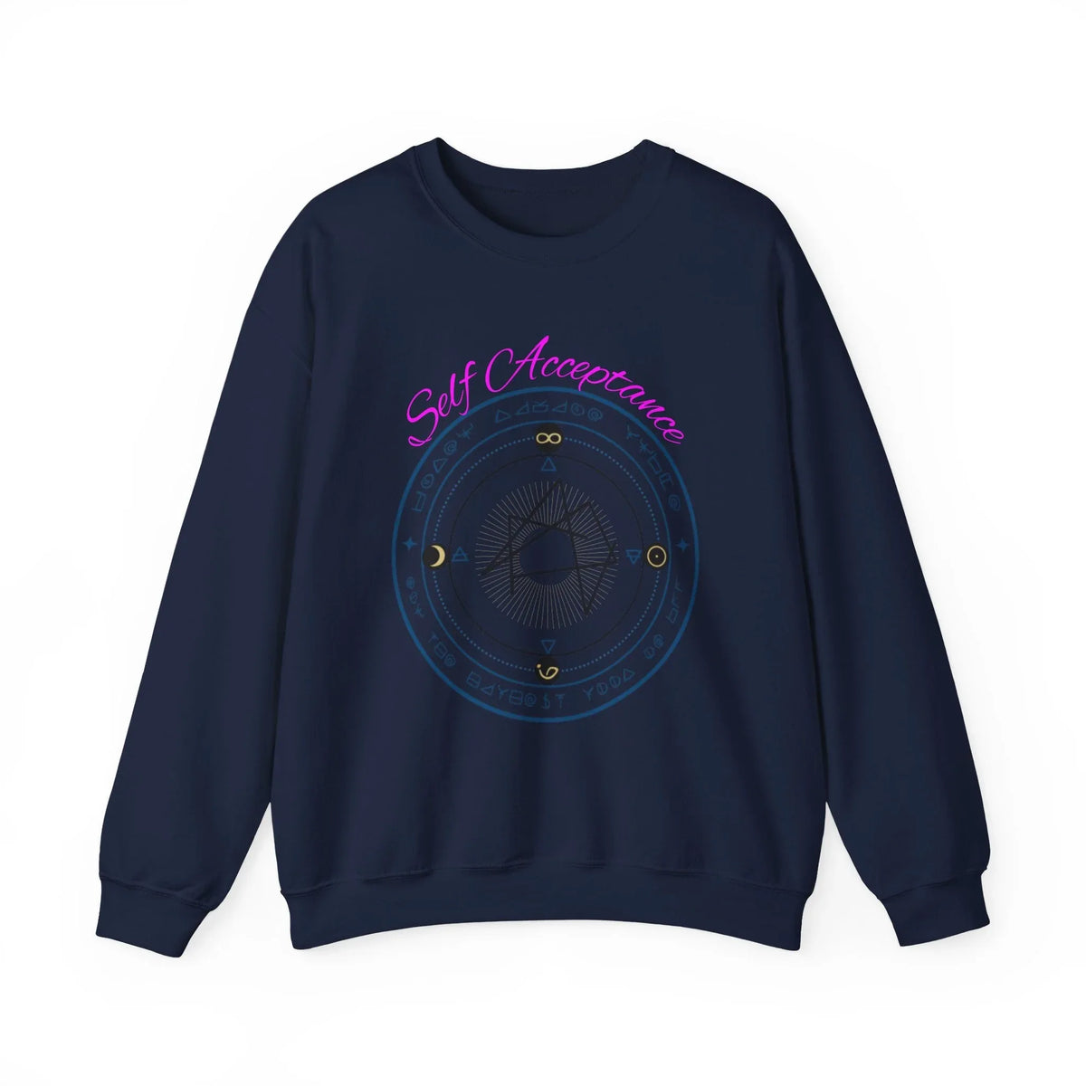 I Choose to Fully Accept Myself Sigil Crewneck Sweatshirt - underthestarsbabe