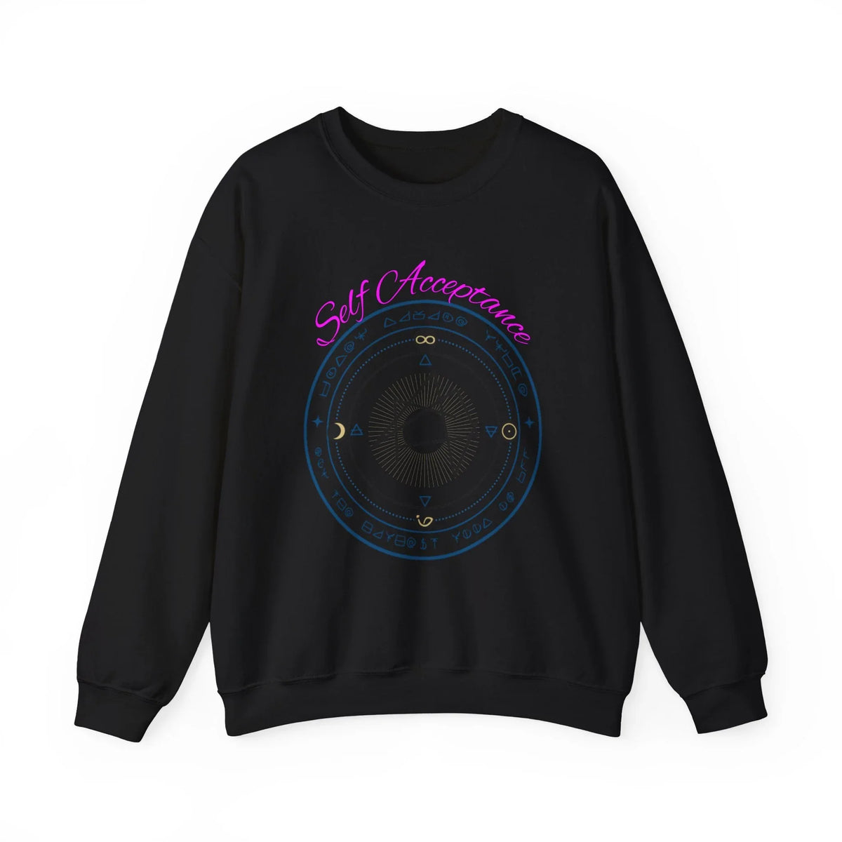 I Choose to Fully Accept Myself Sigil Crewneck Sweatshirt - underthestarsbabe
