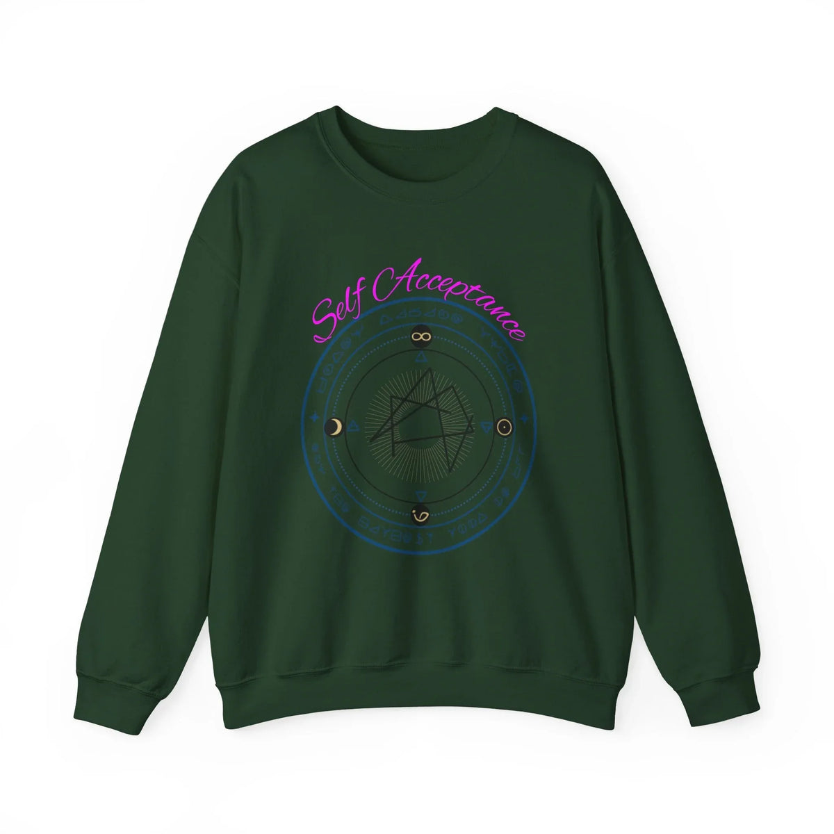 I Choose to Fully Accept Myself Sigil Crewneck Sweatshirt - underthestarsbabe