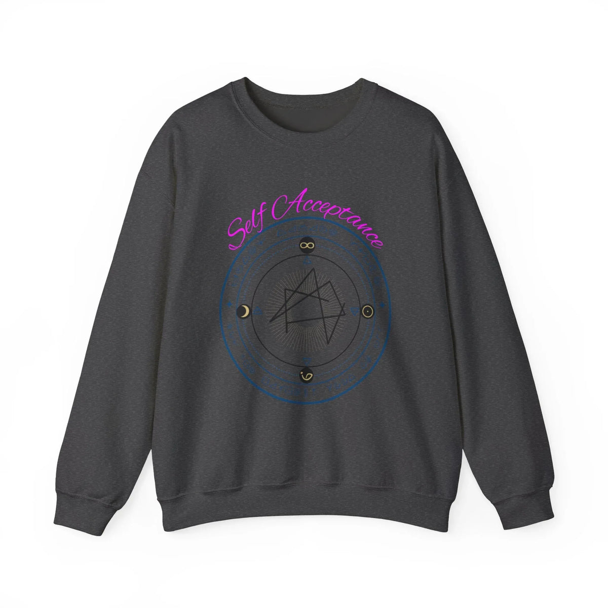 I Choose to Fully Accept Myself Sigil Crewneck Sweatshirt - underthestarsbabe