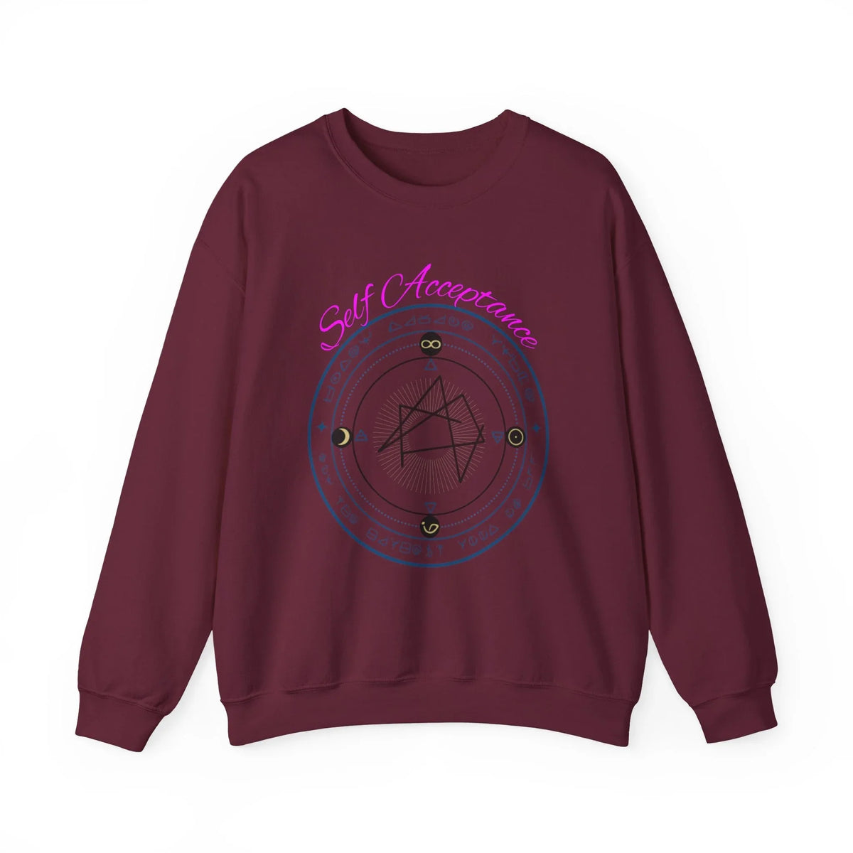 I Choose to Fully Accept Myself Sigil Crewneck Sweatshirt - underthestarsbabe