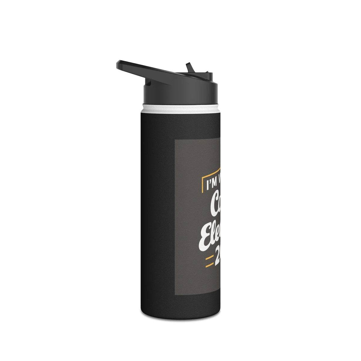 I'm Voting Couch Stainless Steel Water Bottle - Stylish & Functional - underthestarsbabe