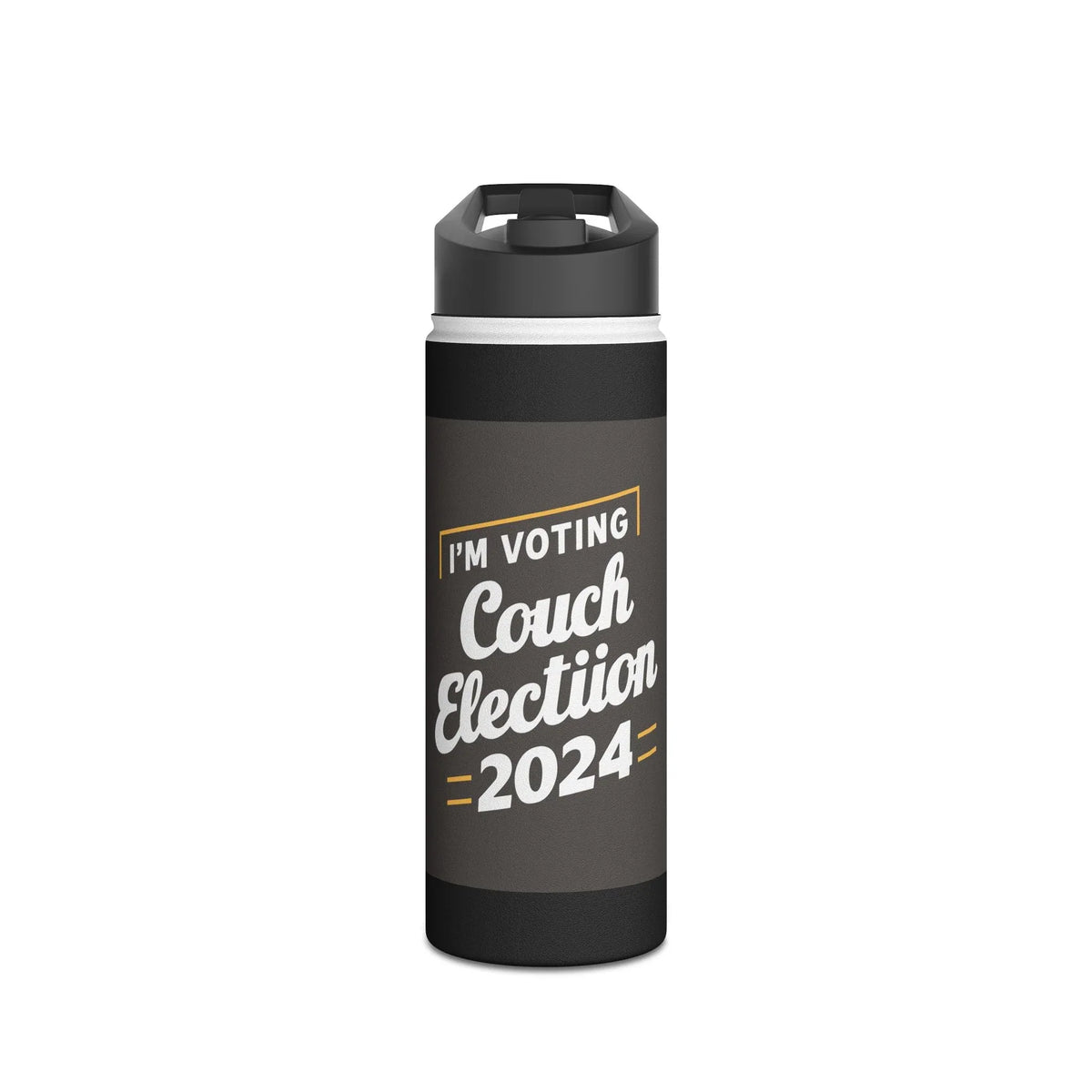 I'm Voting Couch Stainless Steel Water Bottle - Stylish & Functional - underthestarsbabe