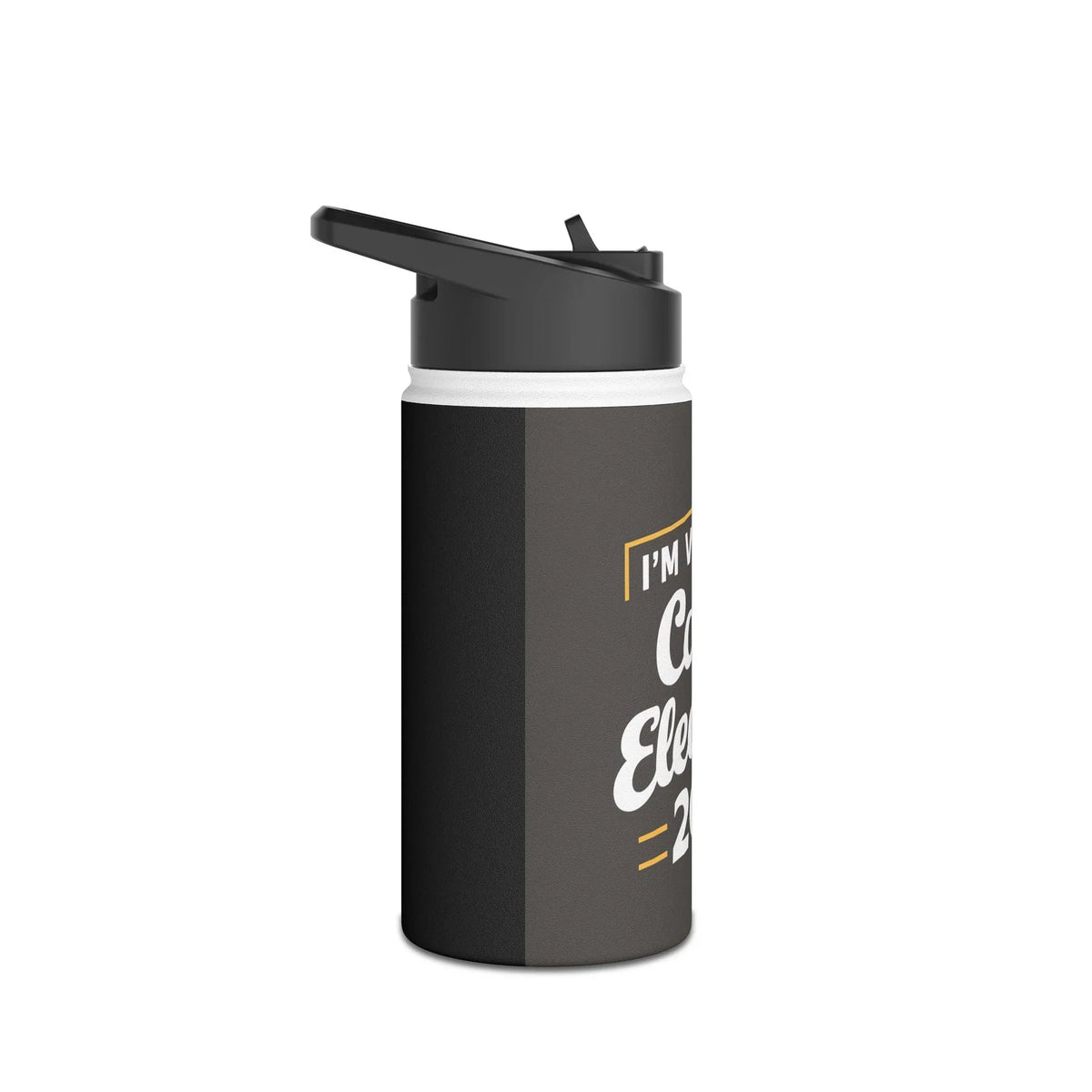 I'm Voting Couch Stainless Steel Water Bottle - Stylish & Functional - underthestarsbabe