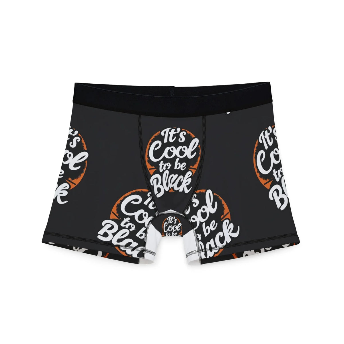 It's Cool to Be Black Graphic Boxers — Men's All-Over Print Boxer Briefs - underthestarsbabe