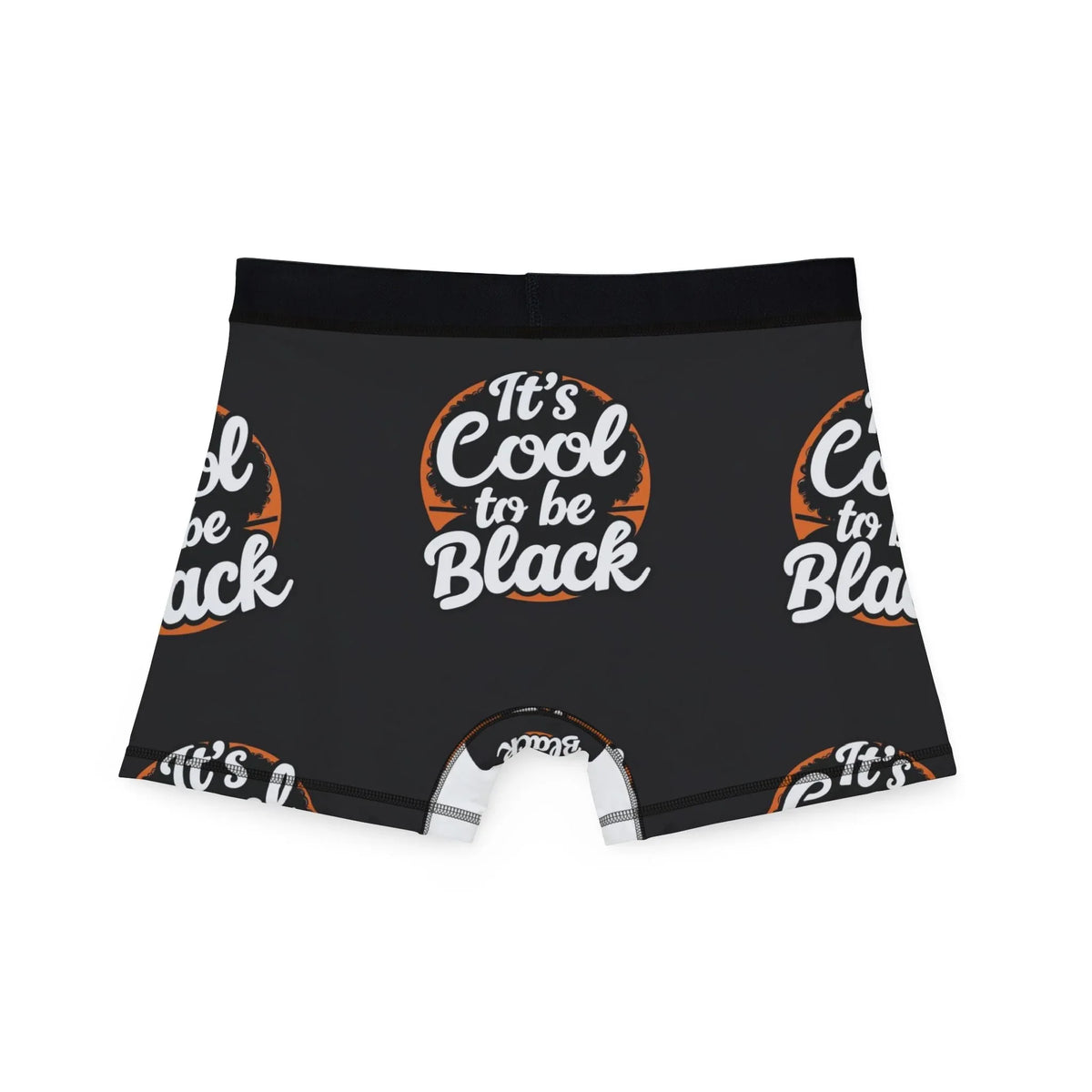 It's Cool to Be Black Graphic Boxers — Men's All-Over Print Boxer Briefs - underthestarsbabe