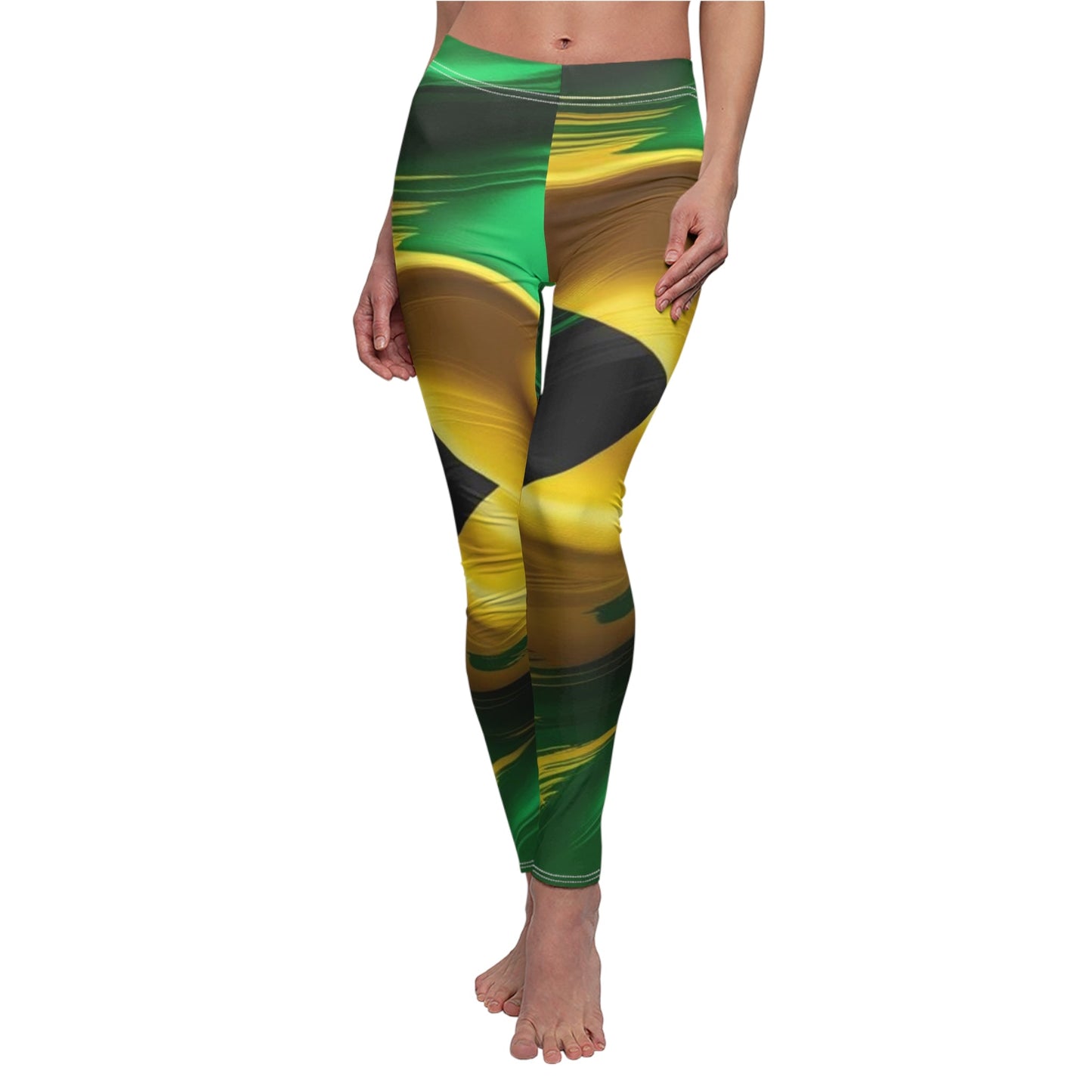 Jamaica - Inspired Women's Casual Cut & Sew Vibrant Design - underthestarsbabe
