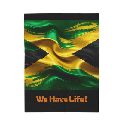 Jamaican Flag Cozy and Vibrant Light Weight Blanket - underthestarsbabe