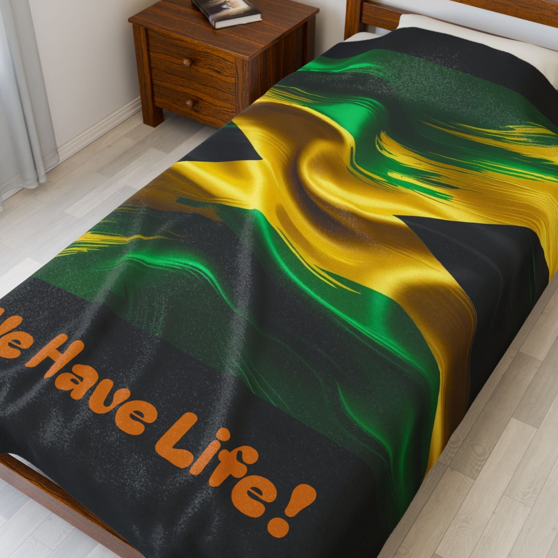 Jamaican Flag Cozy and Vibrant Light Weight Blanket - underthestarsbabe