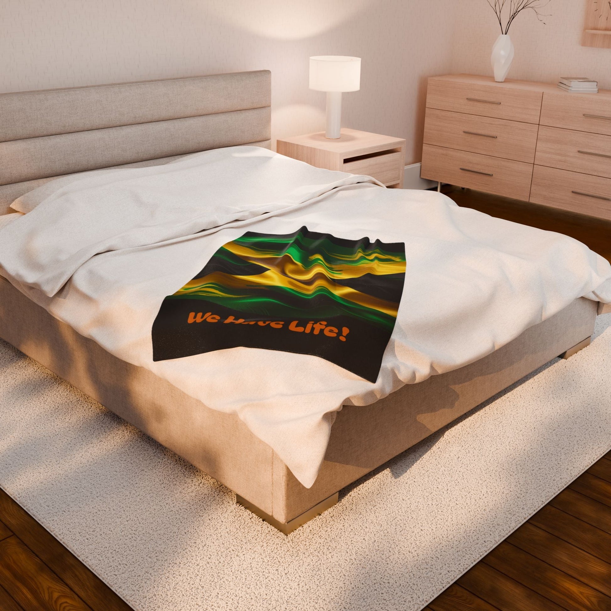 Jamaican Flag Cozy and Vibrant Light Weight Blanket - underthestarsbabe