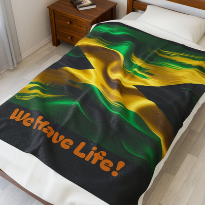 Jamaican Flag Cozy and Vibrant Light Weight Blanket - underthestarsbabe
