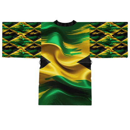 Jamaican Flag Wave Kimono - underthestarsbabe