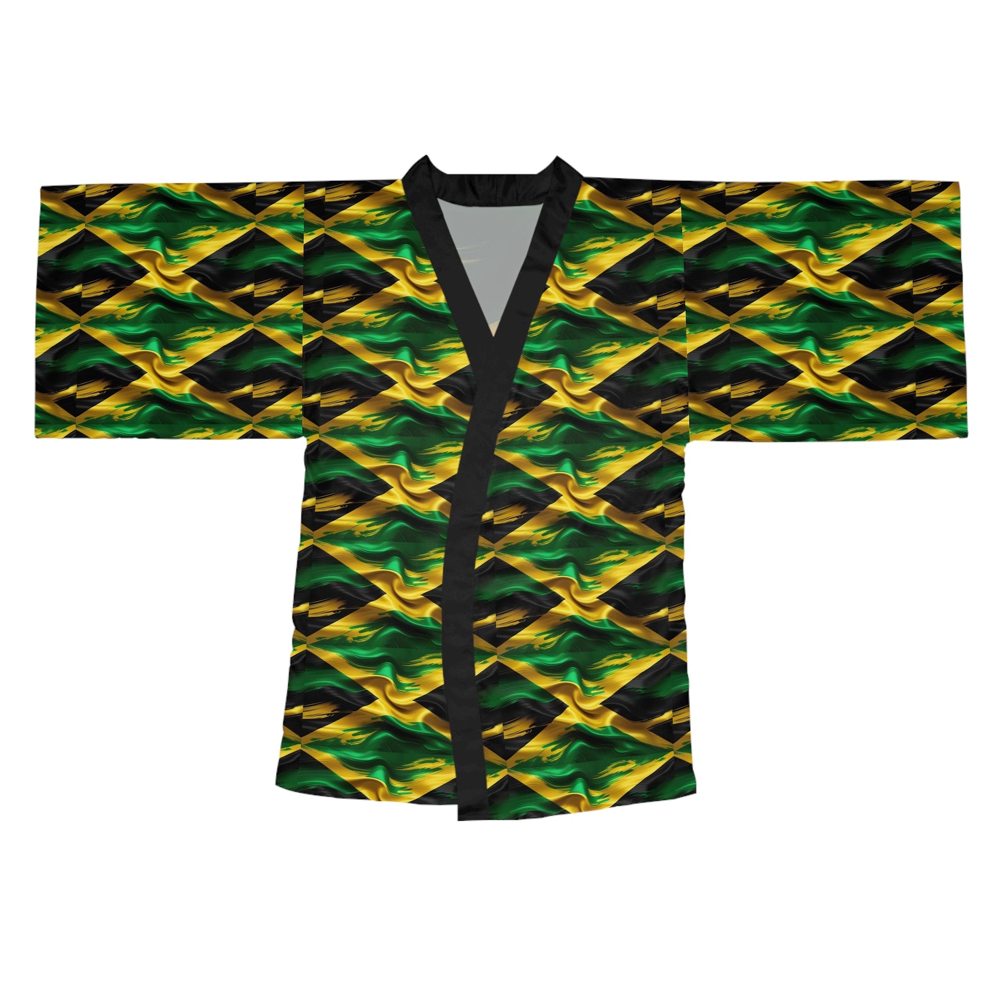 Jamaican Flag Wave Kimono - underthestarsbabe