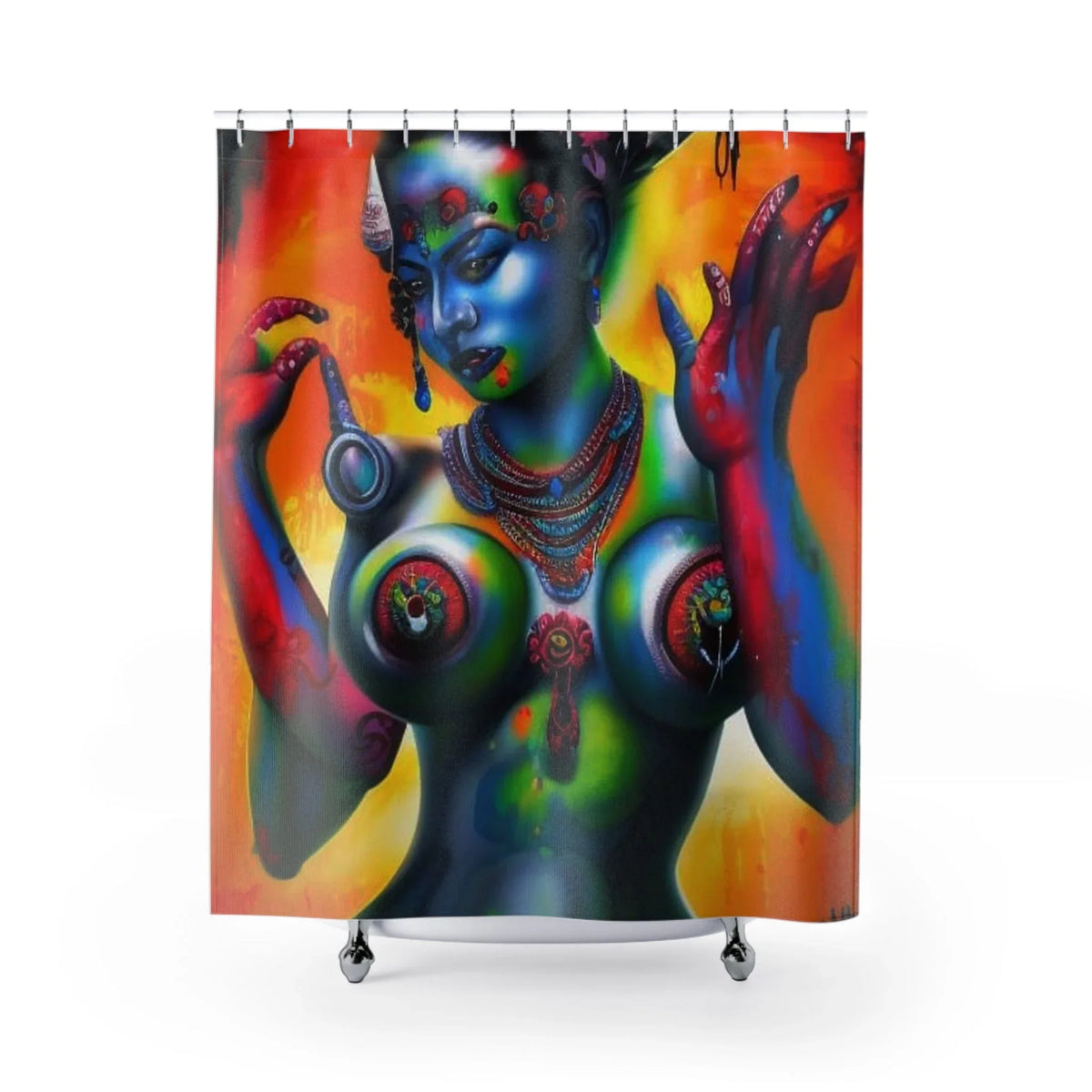 Kali Ma Shower Curtain - Bold & Divine - Under the Stars Babe - underthestarsbabe