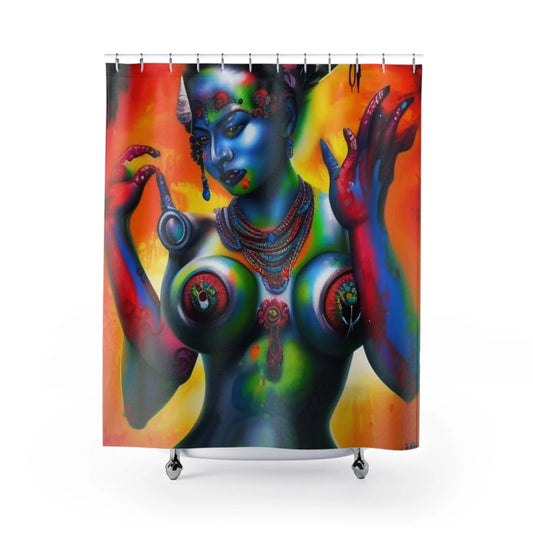 Kali Ma Shower Curtain - Bold & Divine - Under the Stars Babe - underthestarsbabe