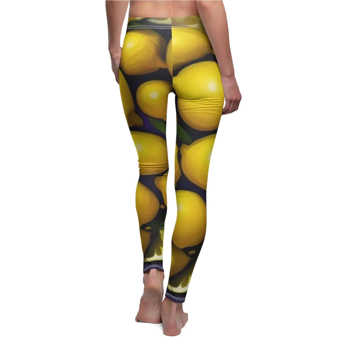Lemons Women's Leggings - Vibrant Casual Skinny Fit Leggings for Women - underthestarsbabe