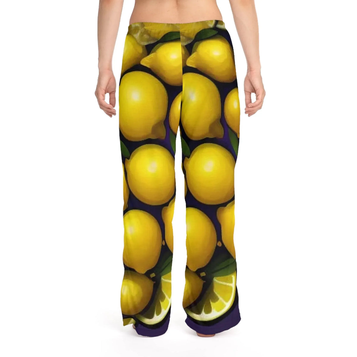Lemons Women's Pajama Pants | Soft Lemon Print Sleepwear - underthestarsbabe