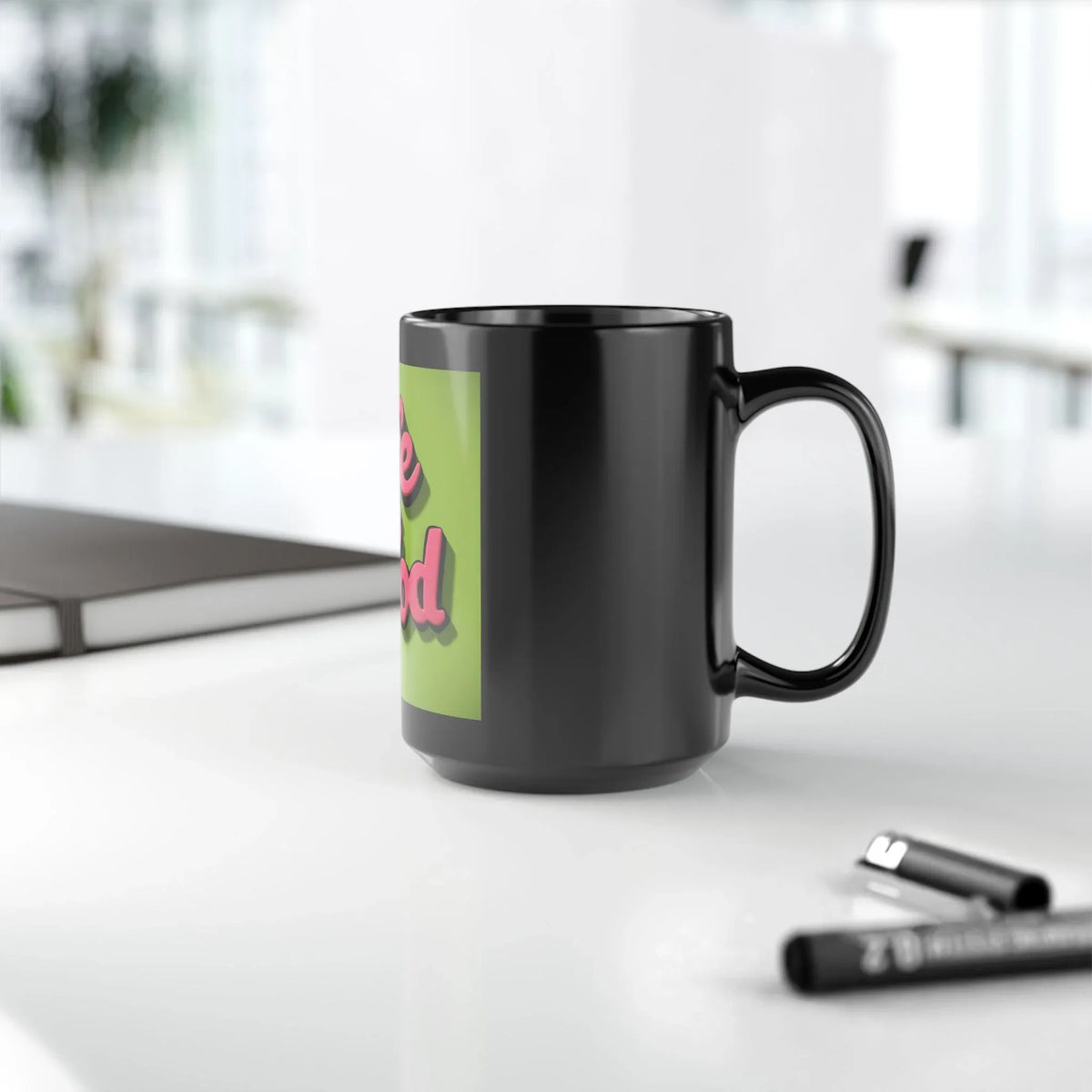 Life is Good Black Mug 15oz - Inspiring & Sleek - Under the Stars Babe - underthestarsbabe