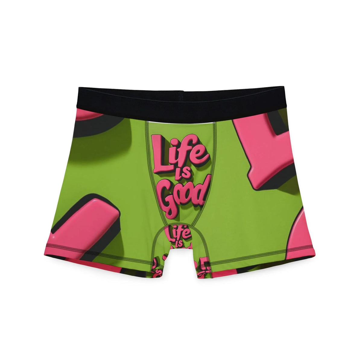 Life Is Good Patterned Men's Boxers - Under The Stars Babe - underthestarsbabe