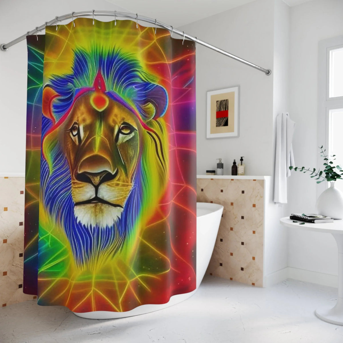 Lion Of Judah Shower Curtain - underthestarsbabe