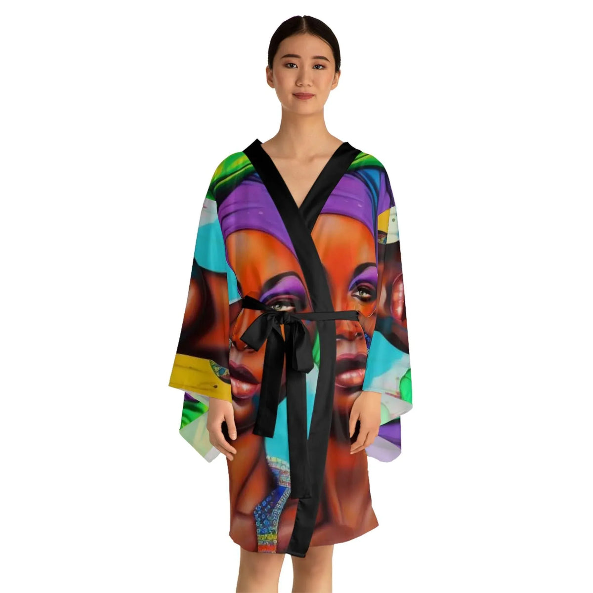Long Sleeve Kimono Robe - Elegant & Flowing - Under the Stars Babe - underthestarsbabe
