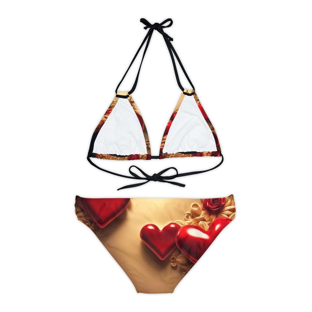 Love Wins Strappy Bikini Set - Trendy & Bold - Under the Stars Babe - underthestarsbabe