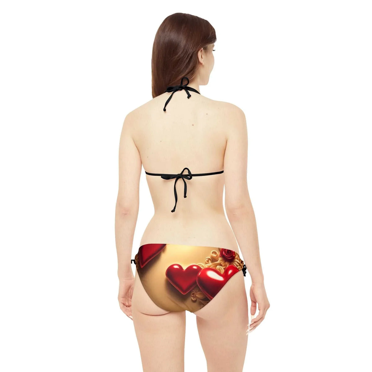 Love Wins Strappy Bikini Set - Trendy & Bold - Under the Stars Babe - underthestarsbabe
