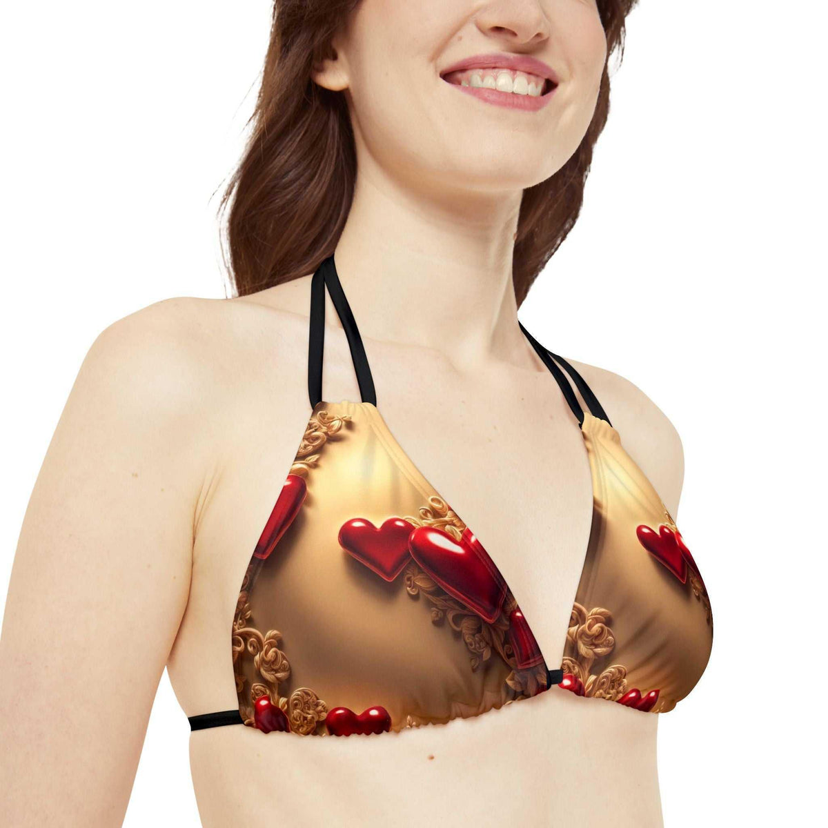 Love Wins Strappy Bikini Set - Trendy & Bold - Under the Stars Babe - underthestarsbabe