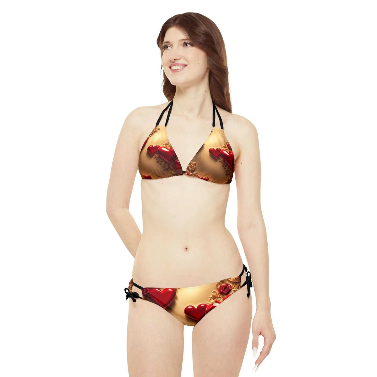 Love Wins Strappy Bikini Set - Trendy & Bold - Under the Stars Babe - underthestarsbabe
