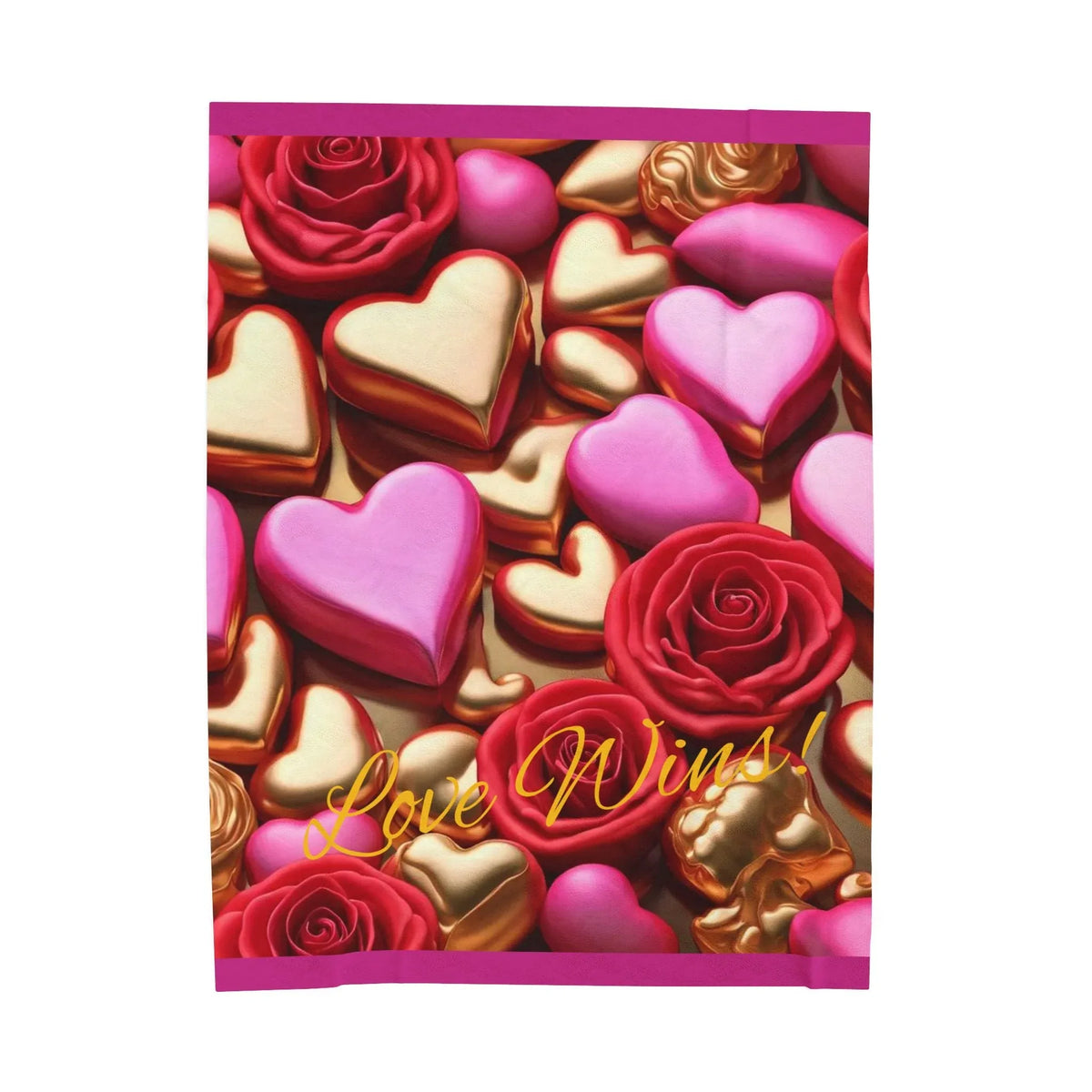 Love Wins! Velveteen Plush Blanket - underthestarsbabe