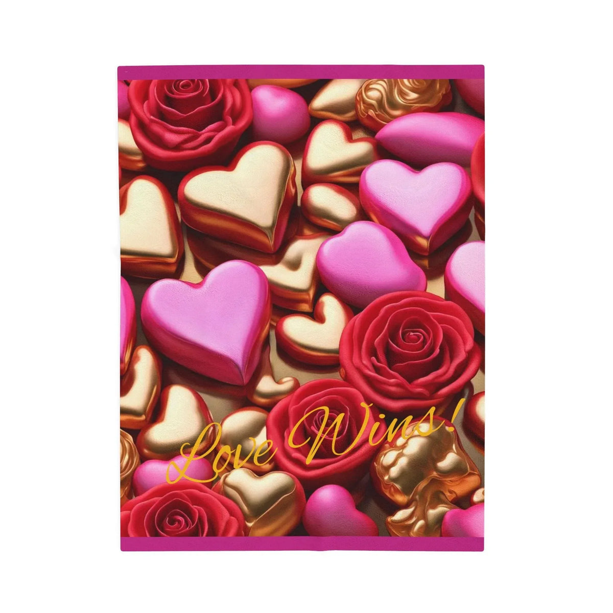 Love Wins! Velveteen Plush Blanket - underthestarsbabe