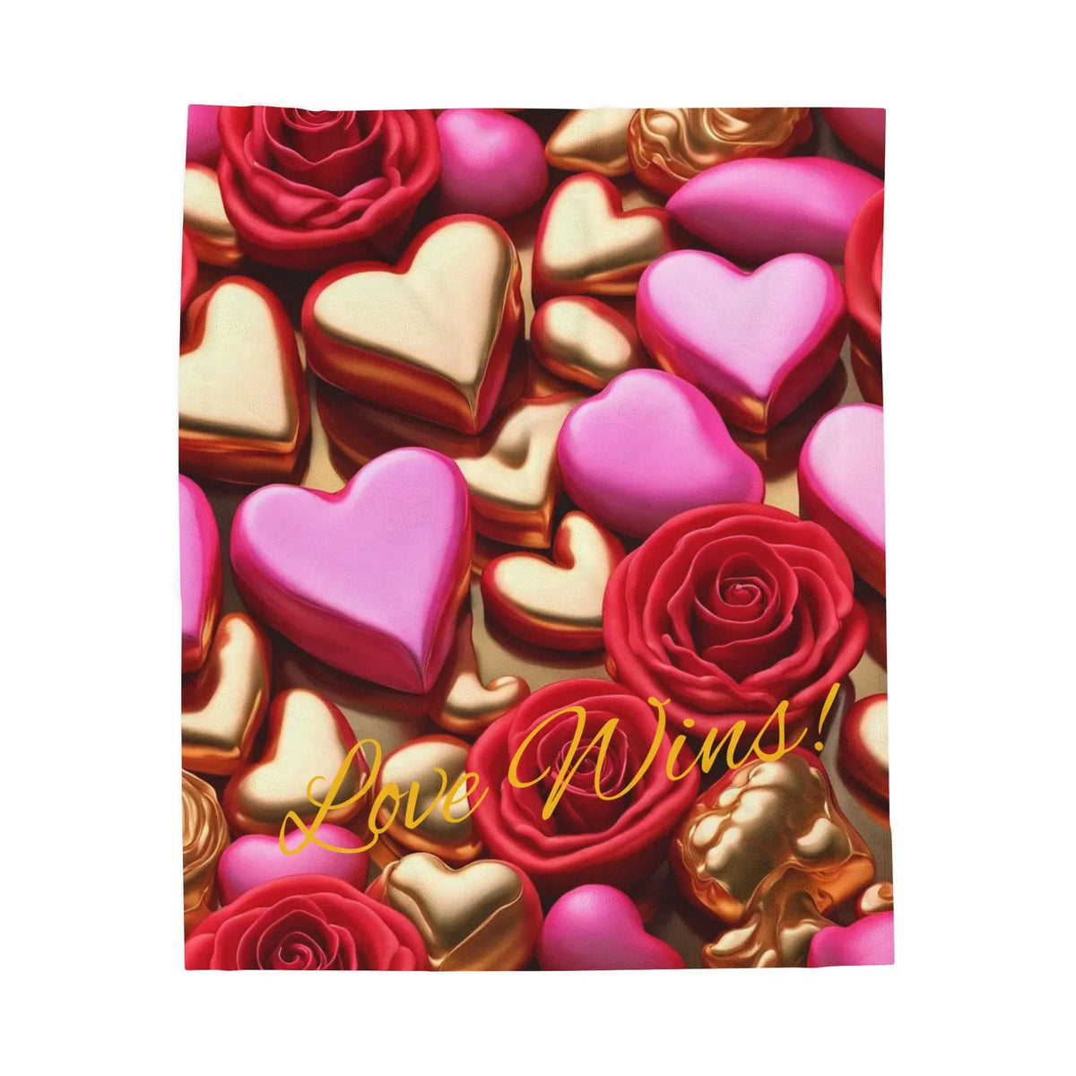Love Wins! Velveteen Plush Blanket - underthestarsbabe