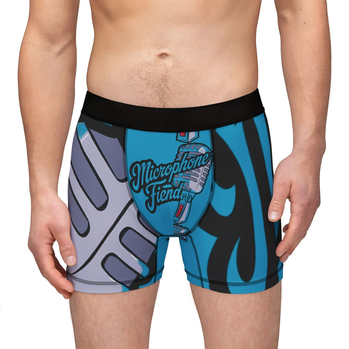 Microphone Fiend Men's Boxers AOP - Under The Stars Babe - underthestarsbabe