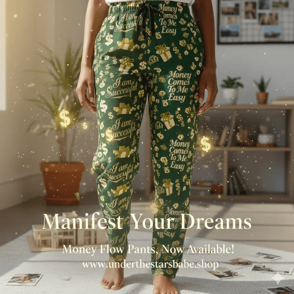 Money Flow Women's Pajama Pants - Prosperity & Success - underthestarsbabe